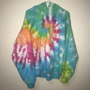 Rainbow Tie-Dyed (Hand-Dyed) Hoodie